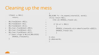 Cleaning up the mess
34
 