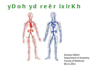 yDoh yd reêr ixirKh Sanjaya Adikari Department of Anatomy Faculty of Medicine 06.11.2011 