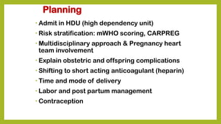 heart disease post mvr in pregnancy case | PPTX