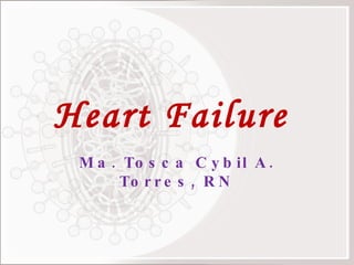 Heart Failure  Ma. Tosca Cybil A. Torres, RN 