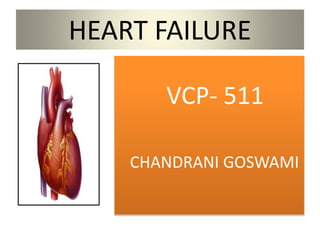 HEART FAILURE
VCP- 511
CHANDRANI GOSWAMI
 