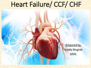 Heart Failure/ CCF/ CHF
Prepared by:
Kopila Mugrati
MSN.
 