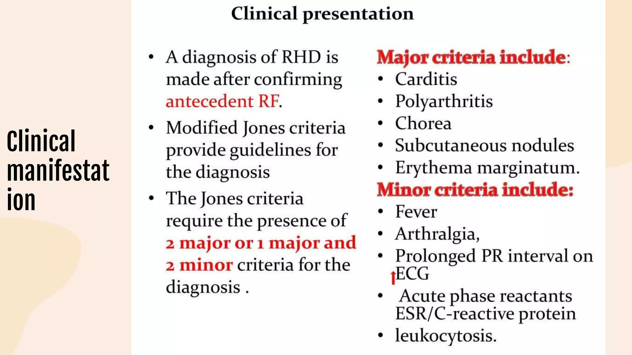 Clinical
manifestat
ion
 