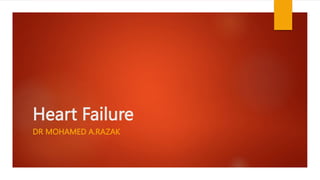 Heart Failure
DR MOHAMED A.RAZAK
 