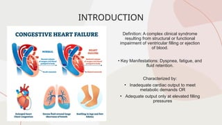HEART FAILURE - preserved and reduced ejection fraction | PPTX