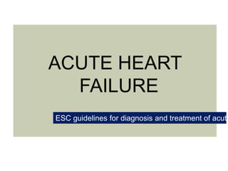 Heart failure - pathogenesis and current management | PPTX
