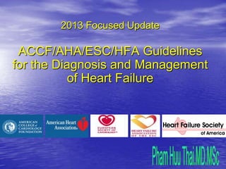 2013 Focused Update
ACCF/AHA/ESC/HFA Guidelines
for the Diagnosis and Management
of Heart Failure
 