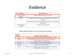 Evidence




March 2013   ghennersdorf DGK ESC SES   10
 