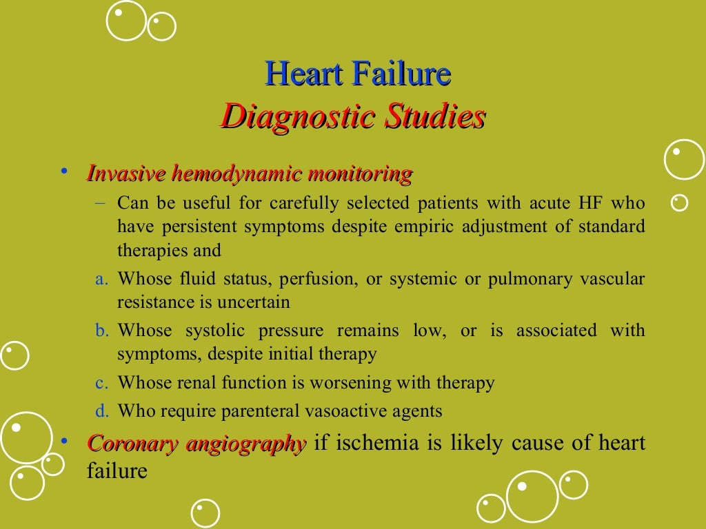 Heart failure / cardiac failure