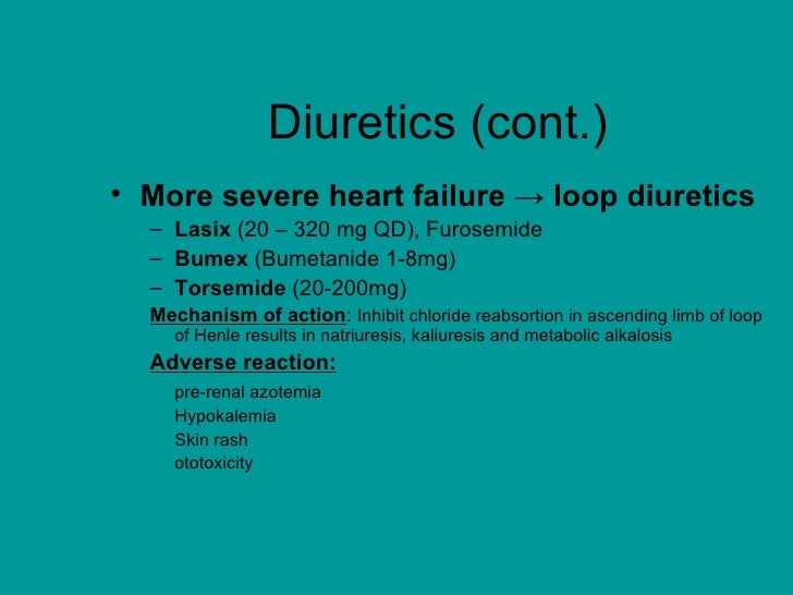 Lasix for heart failure