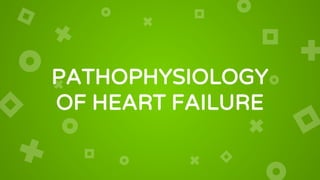 PATHOPHYSIOLOGY
OF HEART FAILURE
 