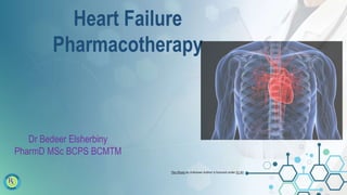 Heart Failure
Pharmacotherapy
Dr Bedeer Elsherbiny
PharmD MSc BCPS BCMTM
This Photo by Unknown Author is licensed under CC BY
 