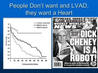 People Don’t want and LVAD,
they want a Heart
 