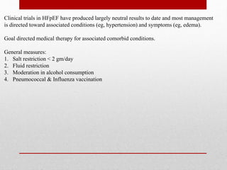 Heart failure with preserved ejection fraction | PPTX