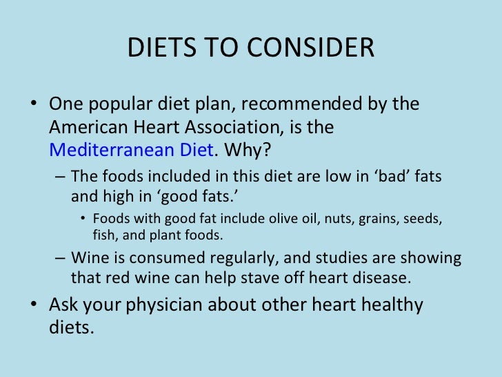 Heart Healthy Diet Plans
