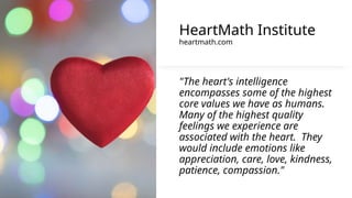 Heart Intelligence - A combination of spirit and body | PPTX