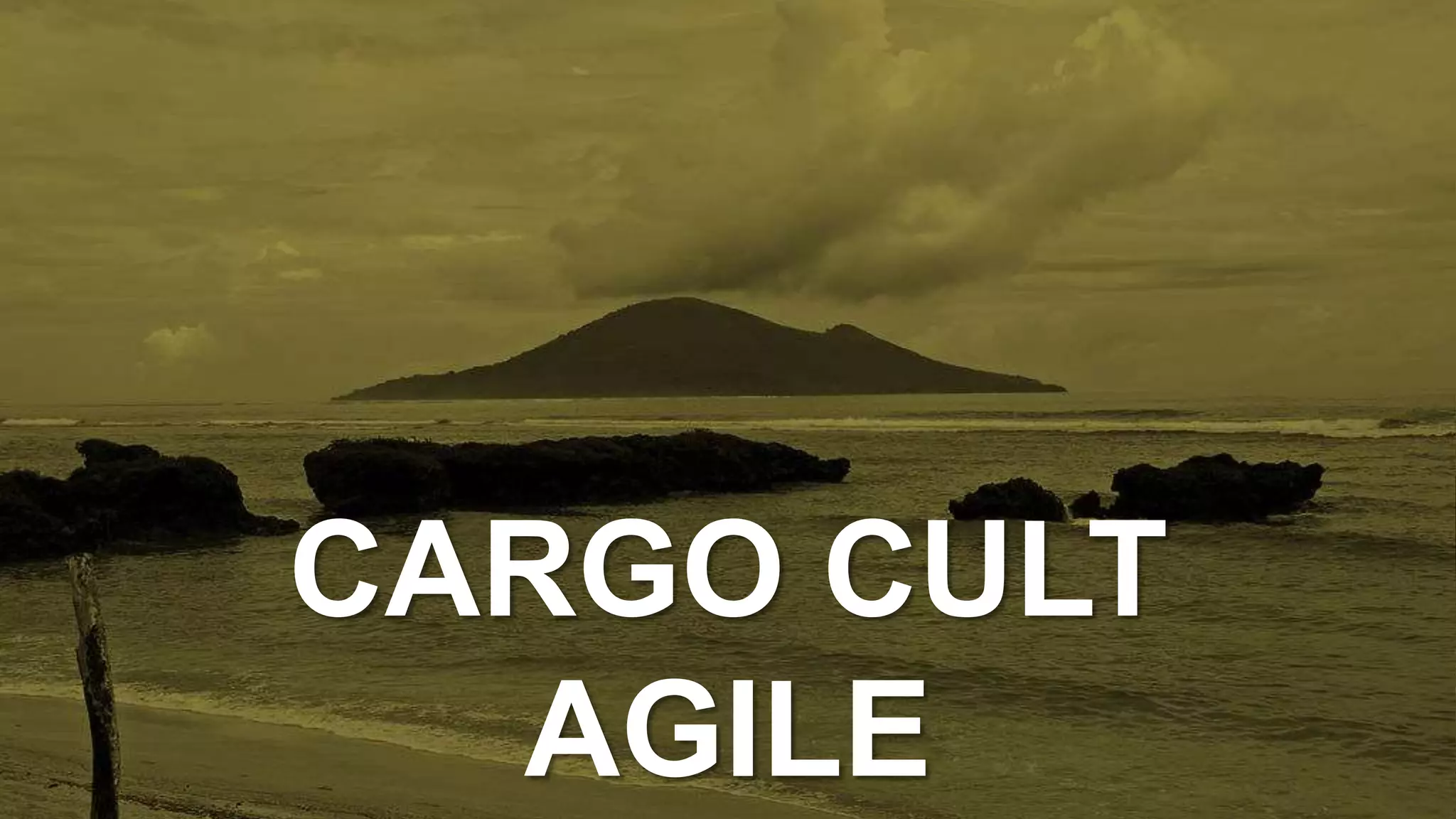 CARGO CULT 
AGILE 
 