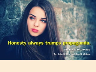 THE HEART OF CHANGE
Dr. John Kotter and Dan S. Cohen
 