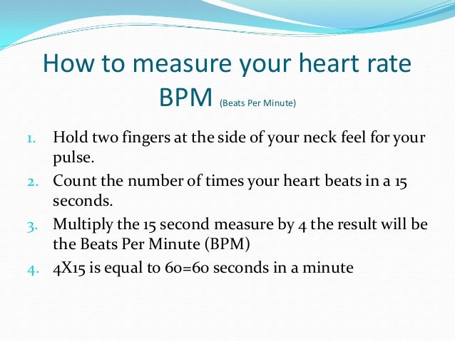 How do you check your pulse?