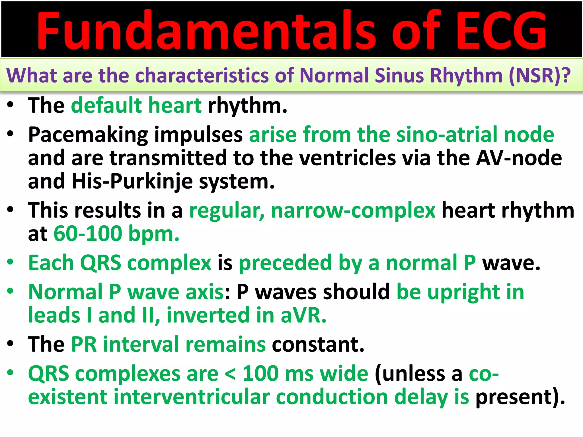 Approach to a patient with Heart rate abnormality in ECG | PPSX