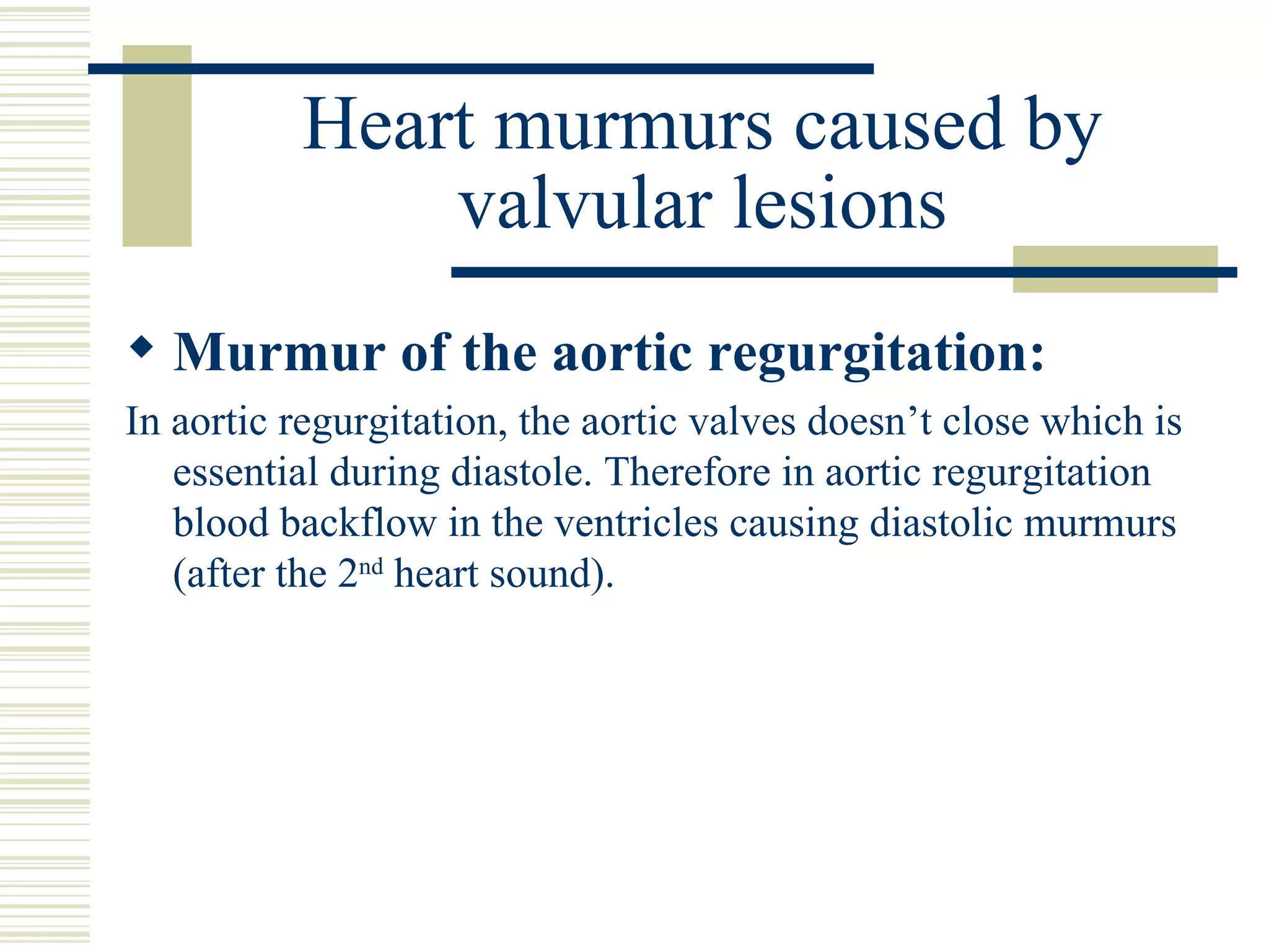 Heart sounds and murmurs | PPT