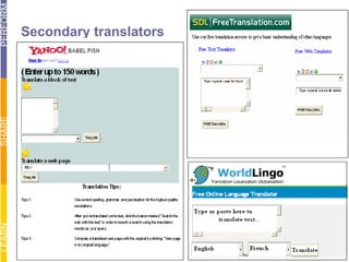 Secondary translators 
