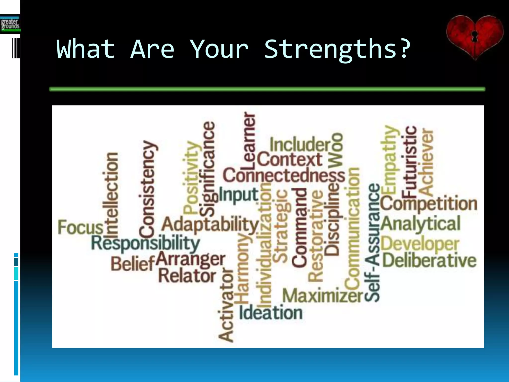 What Are Your Strengths?
 