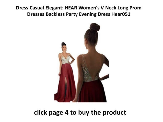 backless casual dress