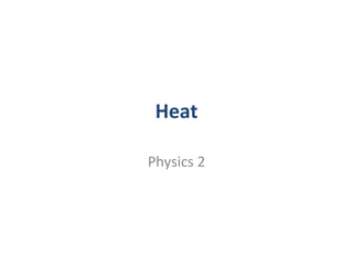 Heat

Physics 2
 