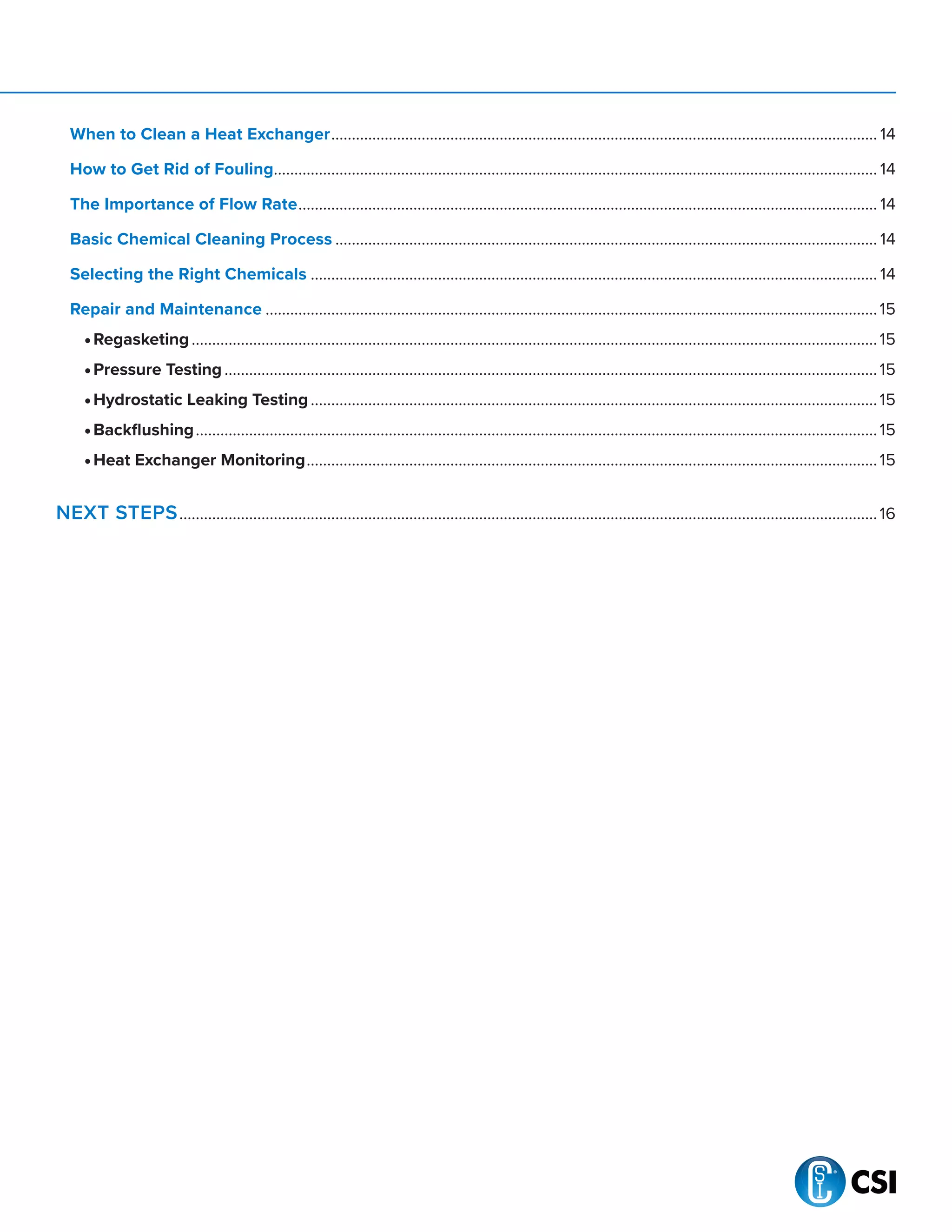 Heat Exchanger Service Pre Task Checklist.pdf Heat exchanger-guide | PDF