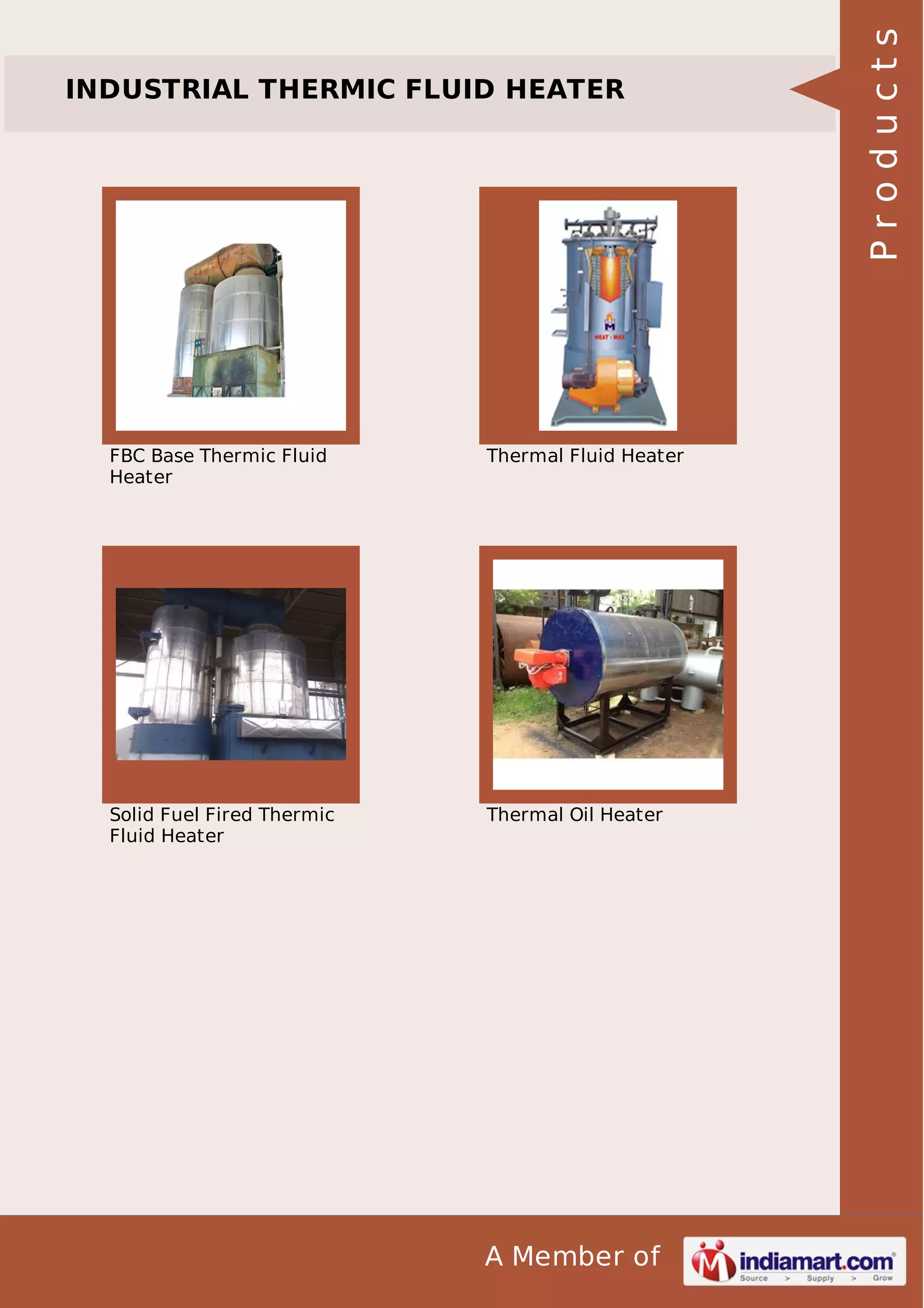 Industrial Thermic Fluid Heater by Heat max-engineering | PDF