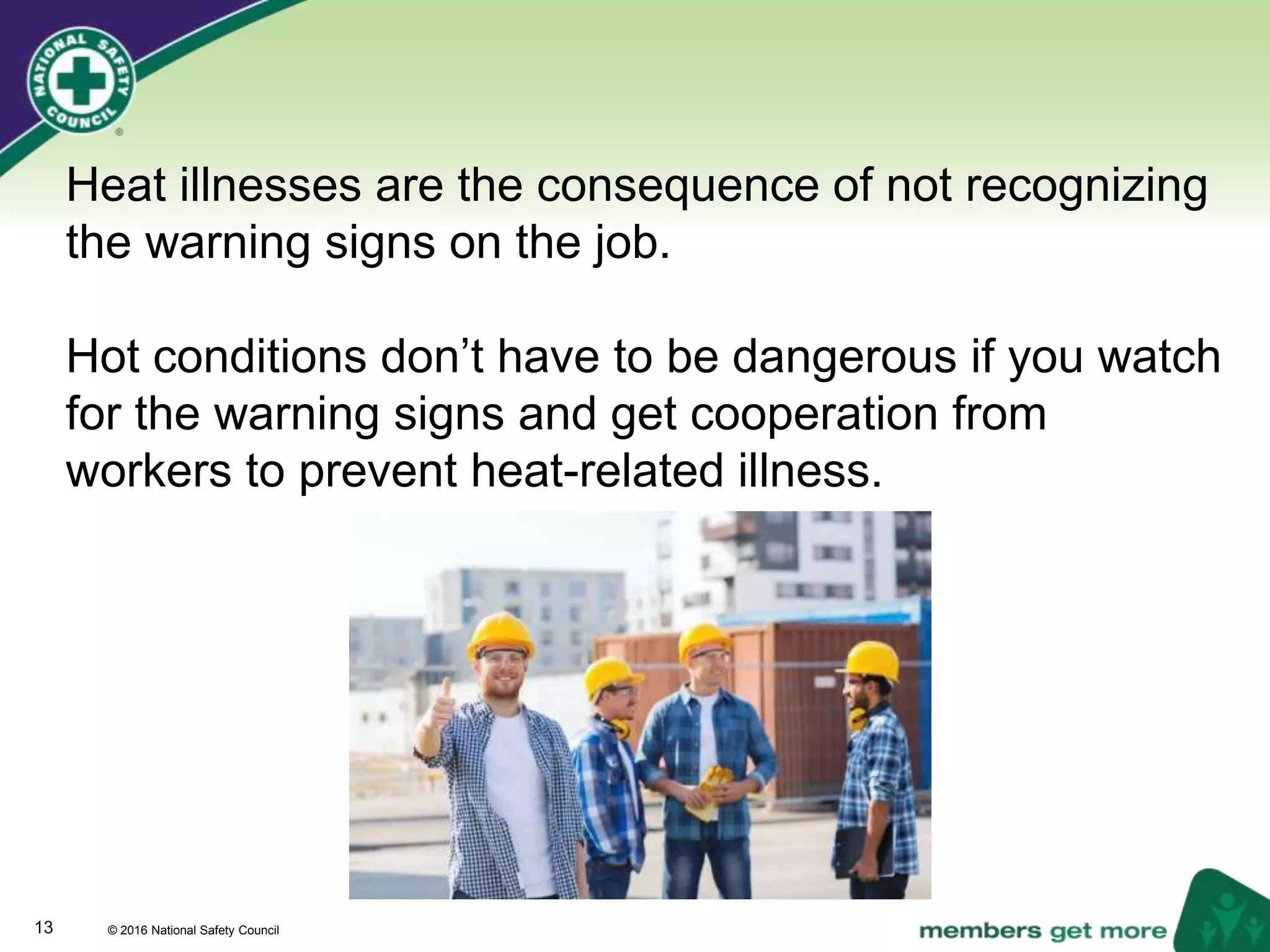 Curated visual reference: Fresh Look at Heat Related Illnessesst Pptx