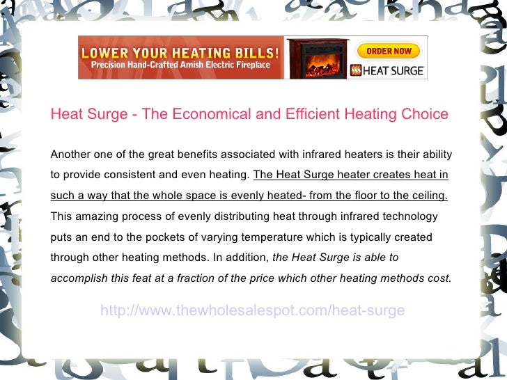 Heat Surge Amish Heater
