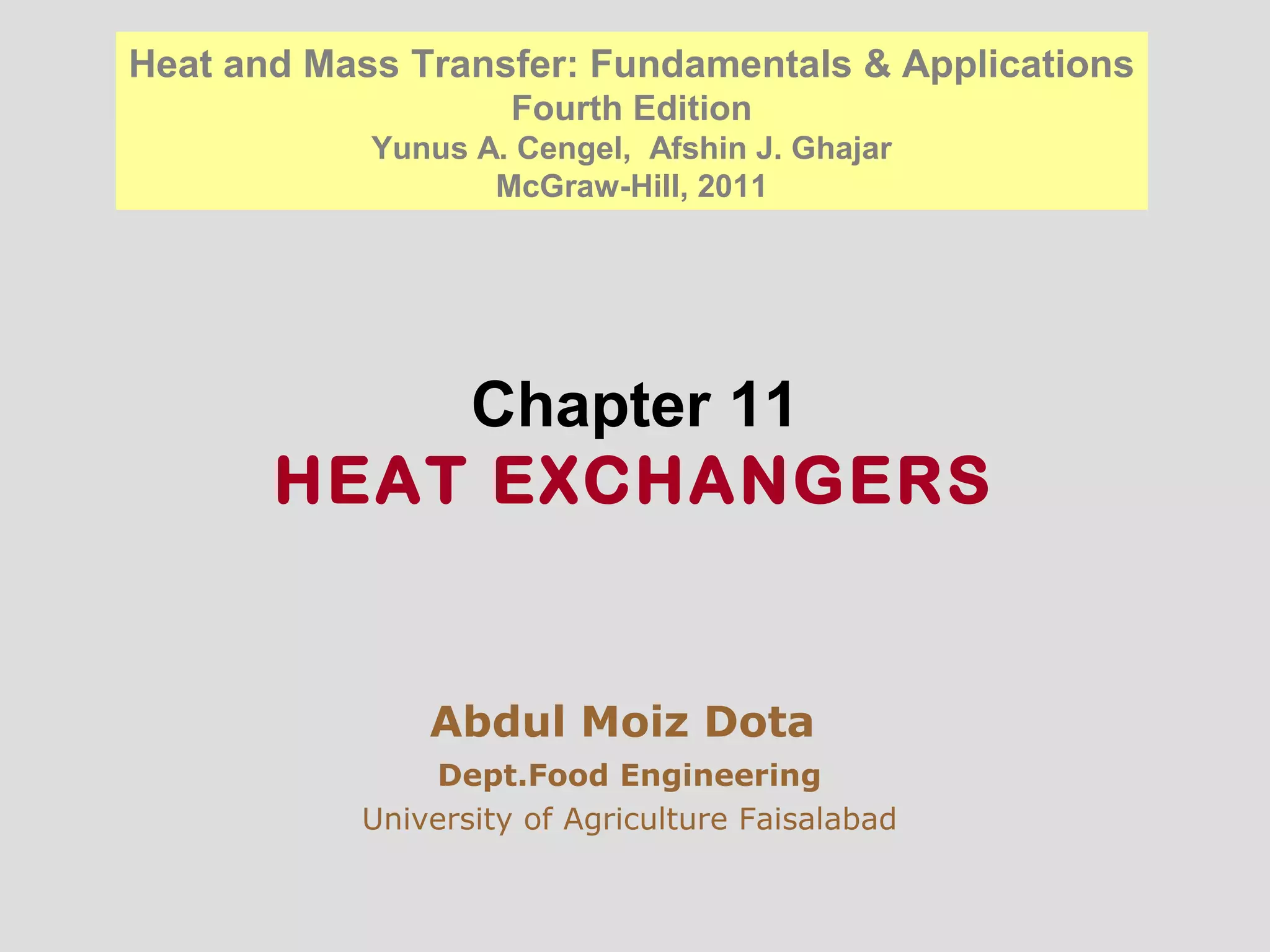 Heat 4e chap11_lecture | PPT