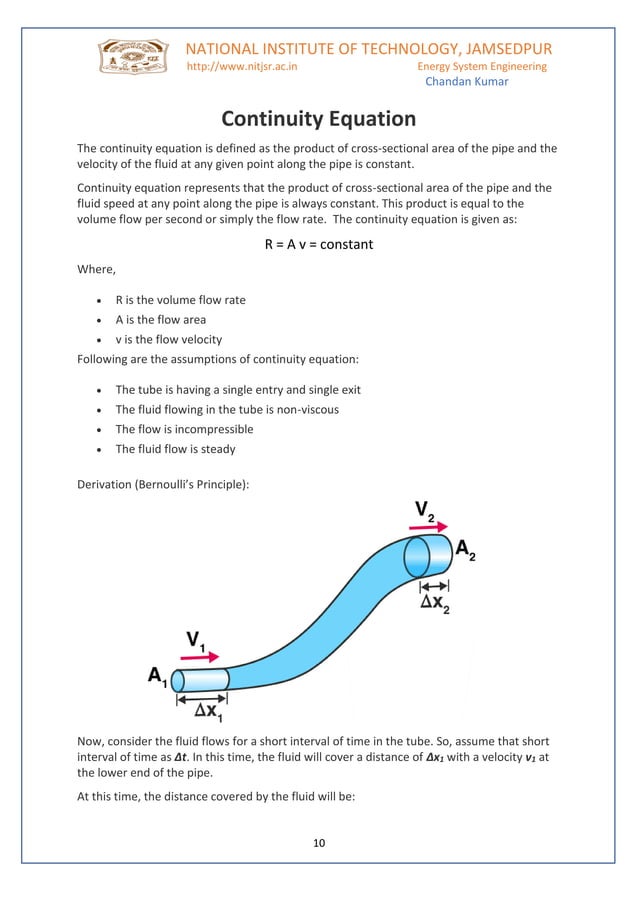 Heat and mass transfer equation; continuity equation; momentum equation; PDF