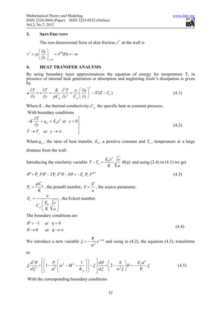 Heat and mass transfer on mhd flow through a porous medium | PDF