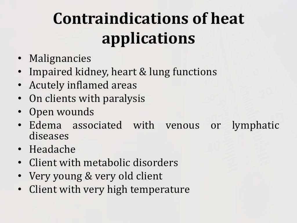 Heat applications