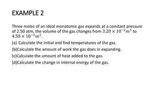 heat capacity of an ideal gas and discussion about details of cp and cv ...