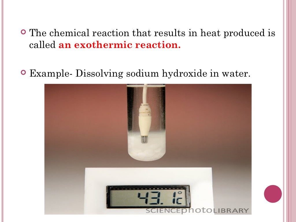 Heat changes in chemical reactions