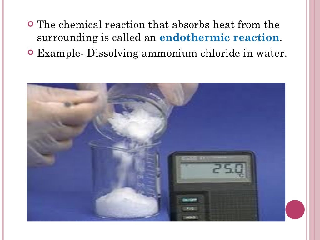 Heat changes in chemical reactions
