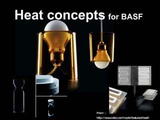Heat concepts   for BASF   From  : http://www.ideo.com/work/featured/basf/ 