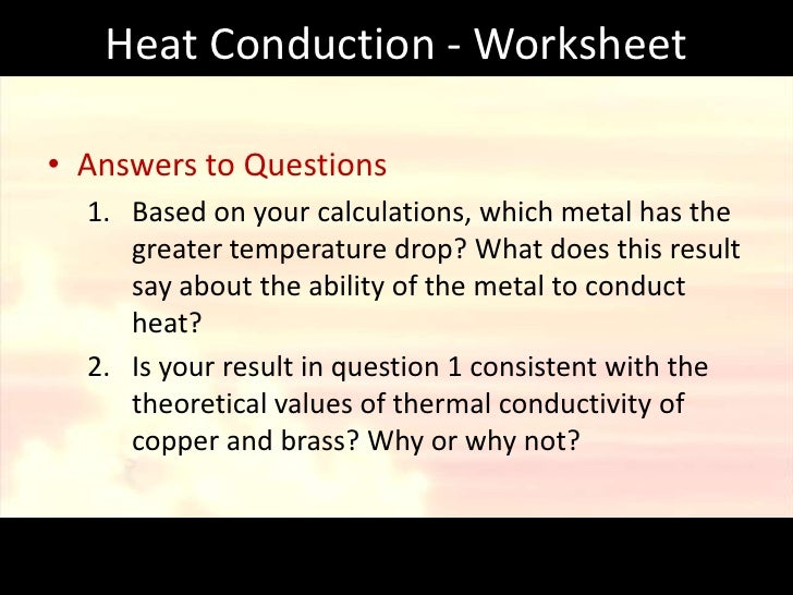 34 Heat Transfer Worksheet Answers support worksheet