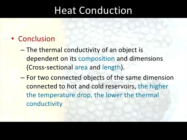 Heat conduction