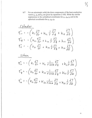 Answers to Problems in Heat Conduction (3rd Edition) by David Hahn ...