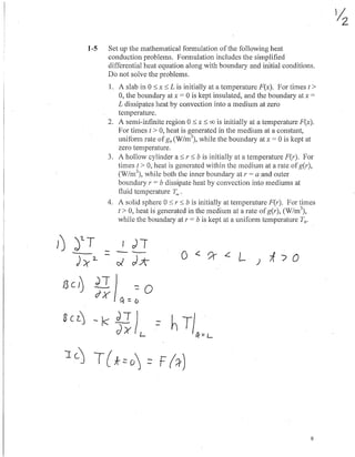 Answers to Problems in Heat Conduction (3rd Edition) by David Hahn ...