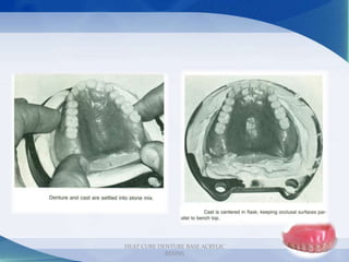 18
HEAT CURE DENTURE BASE ACRYLIC
RESINS
 