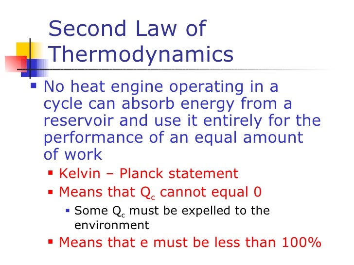 Heat engine 2nd law