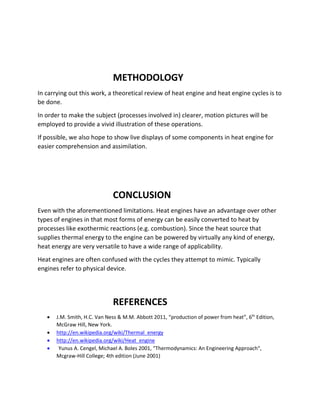 Heat Engine Cycles | DOCX