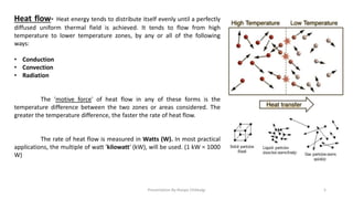 Heat exchange process in a building | PPTX