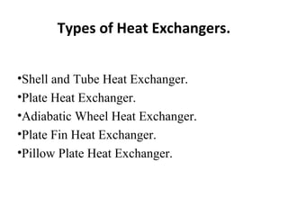 Heat exchanger | PPT